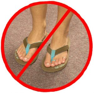 5 no sandals